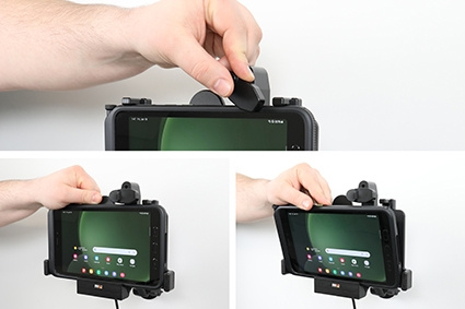 Brodit Halter mit Federverriegelung, Samsung Galaxy Tab Active 3 SM-T570/SM-T575/5 SM-X300/SM-X306B