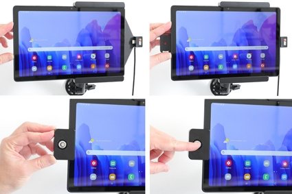Brodit Halterung mit Schlüsselschloss, Samsung Galaxy Tab A7 10.4 (2020) SM-T500/SM-T505