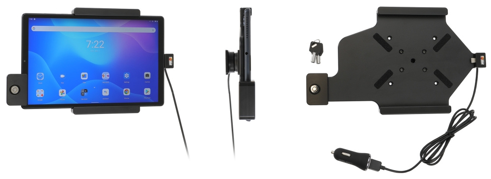 Brodit Halterung mit Schlüsselschloss, Lenovo Tab K10 TB-X6C6F