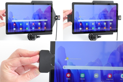 Brodit Halterung mit Federschloss, Samsung Galaxy Tab A7 10.4 (2020) SM-T500/SM-T505