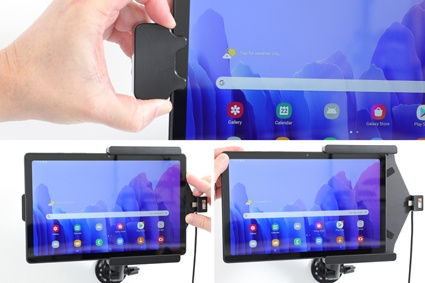 Brodit Halterung mit Federschloss, Samsung Galaxy Tab A7 10.4 (2020) SM-T500/SM-T505