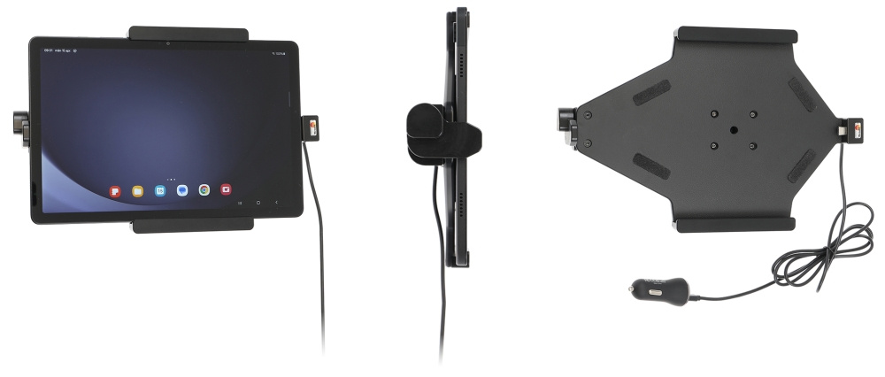 Brodit Halterung mit Federschloss, Samsung Galaxy Tab A9+ 11 SM-X210/SM-X215 LTE/SM-X216 5G