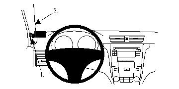 ProClip Montagehalterung Suzuki Kizashi 10-15, links