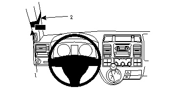 Volkswagen Caravelle 10-15, Links, Hoch