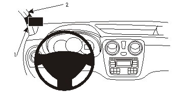 ProClip Montagehalterung Dacia Dokker/Lodgy 14-15, Links