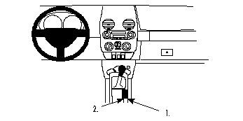 ProClip-Montagehalterung Volkswagen Beetle 98-02, Konsole