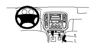 Toyota LandCruiser 100 98-01/Lexus LX 99-02, Konsole