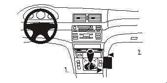 BMW 316-330/M3 E46 98-04/Compact 01-07, Konsole, Geneigt