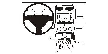 ProClip Montagehalterung Volkswagen Jetta 06-10, Konsole