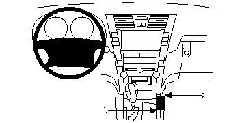 Lexus LS Serie 07-12, Konsole