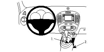Nissan Juke 11-15, Konsole, manuell