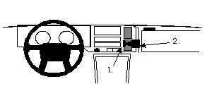 Volvo 440/460 89-96, zentriert
