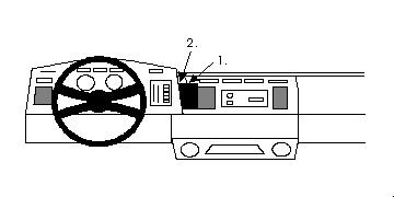 ProClip Montagehalterung Chevrolet Astro 90-95, zentriert