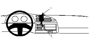ProClip Montagebügel Toyota LandCruiser Hg 80 91-94, Zentriert