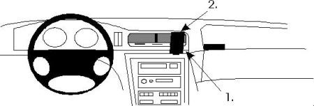 ProClip Montagebügel BMW 840-850 E31 90-01, Zentriert