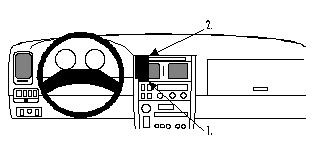 ProClip Montagebügel Lexus GS Serie 93-97, Zentriert