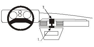 ProClip Montagebügel Landrover Discovery 90-93, Zentriert