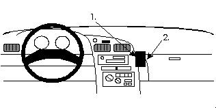ProClip Montagebügel Toyota Celica 94-99, Abgewinkelt