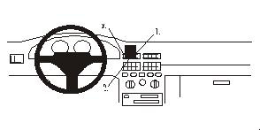 ProClip Montagebügel Fiat Punto 94-99, Zentriert