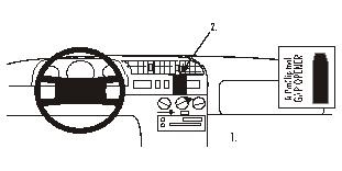 ProClip Montagebügel Fiat Ducato 95-01, Zentriert