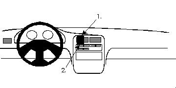 ProClip Montagebügel Daihatsu Charade 94-05, Zentriert