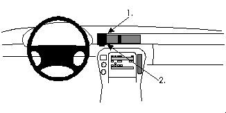 ProClip Montagehalterung Lexus SC Serie 92-00, zentriert