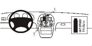 Mitsubishi Carisma 96-98, zentriert
