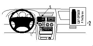 Mitsubishi Galant 97-03, Zentriert