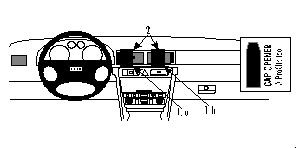 Audi A6 98-03, Center, Hoch