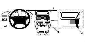 Toyota Corolla 98-99, Geneigt, Hoch