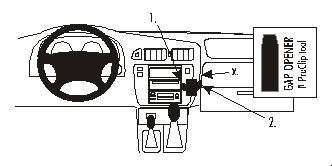 ProClip Montagebügel Nissan Patrol 98-10, Geneigt