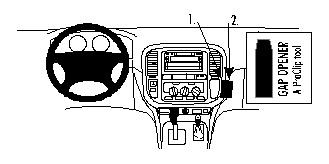 Toyota LandCruiser 100 98-01, angewinkelt