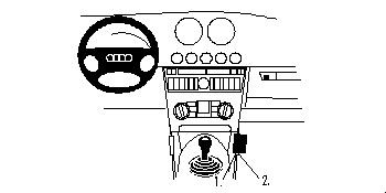 ProClip Montagehalterung Audi TT 99-06, angewinkelt