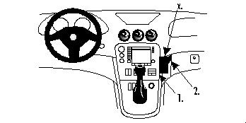 ProClip Montagehalterung Alfa Romeo 166 99-07, angewinkelt