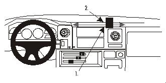ProClip Montagehalterung Toyota LandCruiser 70 84-98, angewinkelt