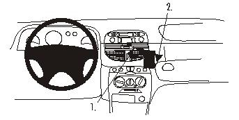ProClip Montagehalterung Fiat Punto 00-03, angewinkelt