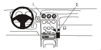 ProClip Montagehalterung Alfa Romeo Spider/GTV 98-05, Abgewinkelt
