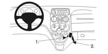 ProClip Monteringsbygel Fiat Doblo 01-09, gewinkelt