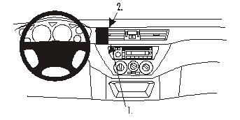Mitsubishi Lancer 04-07, zentriert