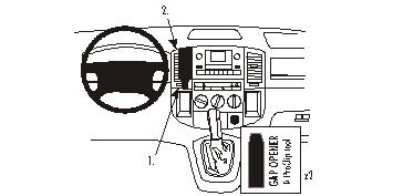 Toyota Corolla Verso 02-03, zentriert