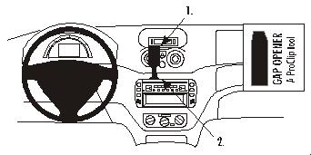 Citroen C2/C3 03-05, zentriert