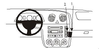 ProClip Monteringsbygel Ford Fiesta 03-05, gewinkelt