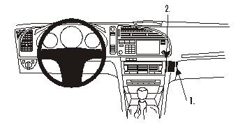 Saab 9-3 03-06, Winkelmontage