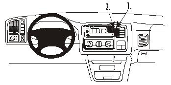 ProClip Montagehalterung Chevrolet Avalanche 02-02, Zentriert