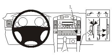 ProClip Monteringsbygel Toyota Landcruiser 03-09/Landcruiser 120 03-09, Abgewinkelt