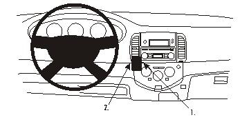 Nissan Micra 03-10, Zentriert, Niedrig