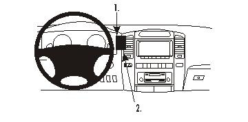 ProClip Monteringsbygel Lexus LX Serie 03-07, Zentriert