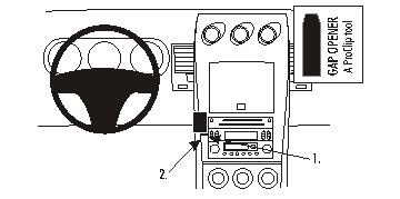 ProClip Monteringsbygel Nissan 350 Z 03-09, Zentriert