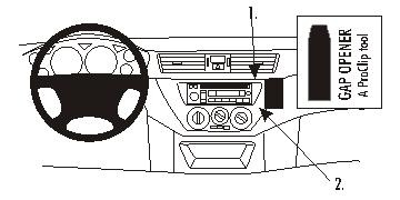 Mitsubishi Lancer 04-07, Abgewinkelt