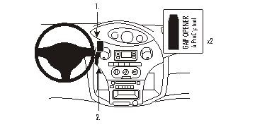 Toyota Yaris 03-05, Zentriert